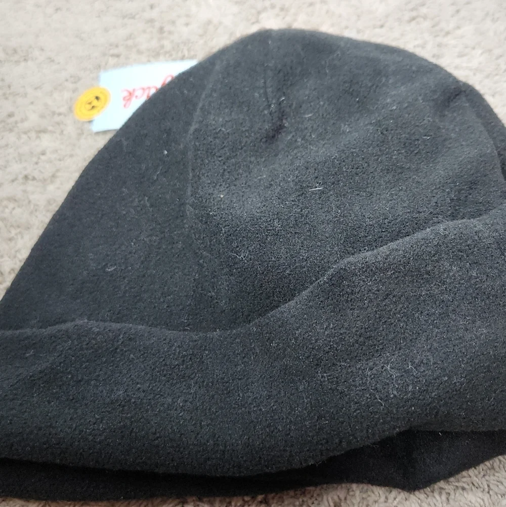 Boys' Fleece Cuffed Beanie Hat - Cat & Jack Black - OSFM